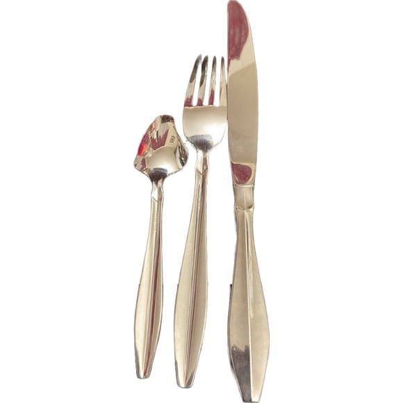 Oneida Usa Arris Stainless Steel 3 Piece Flatware Set - Picture 2 of 4